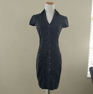 EXPRESS black button up dress sz 2
